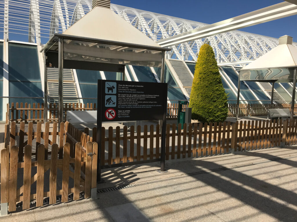 Pet relief area at the Airport of Palma de Mallorca